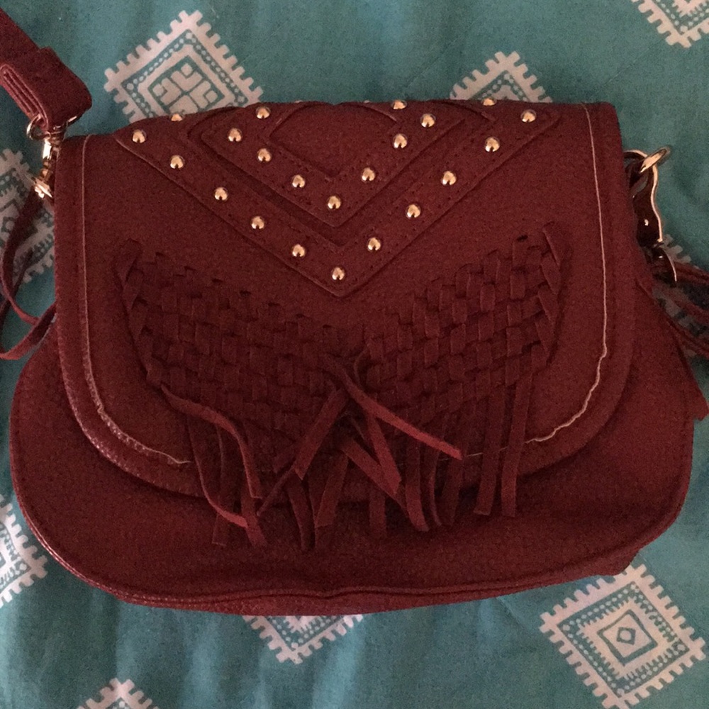 Burgundy Shoulder Bag